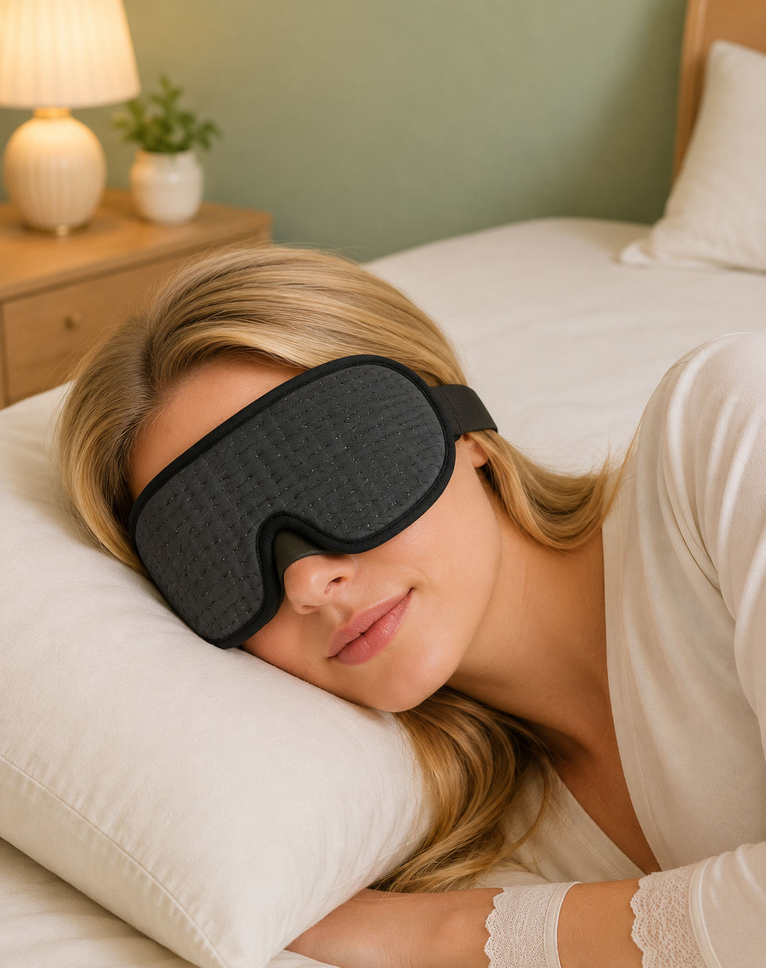Silk Sleep Mask 3D - Premium slaapmasker met 100% lichtblokkering